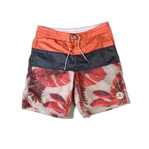 Billabong crossfire submersible board surf shorts floral size 30